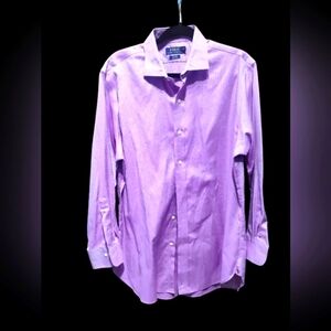 Polo by Ralph Lauren Lavender Dress Shirt Long Sleeve Large